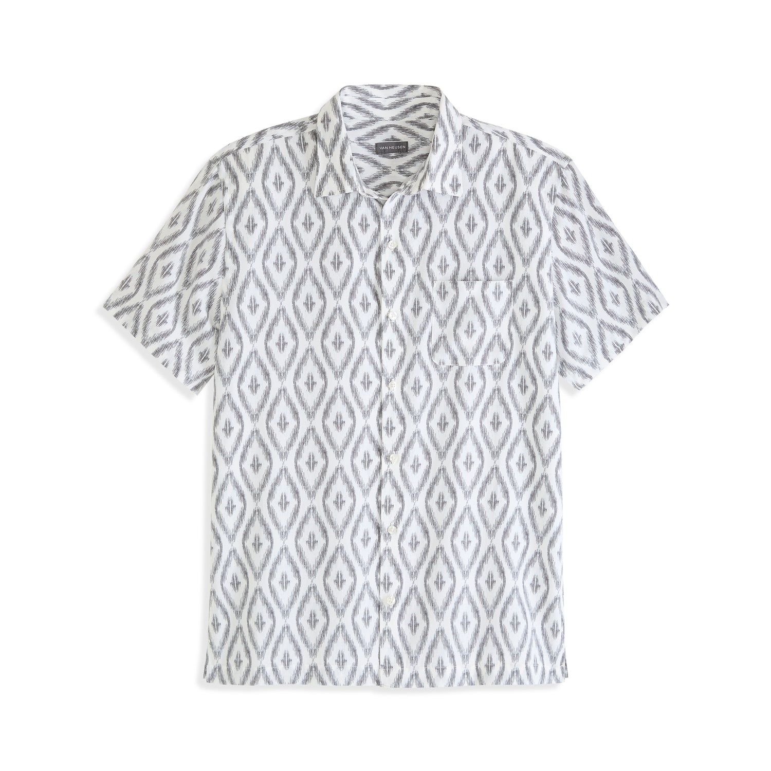 Weekend Ikat Print Camp Shirt - Regular Fit