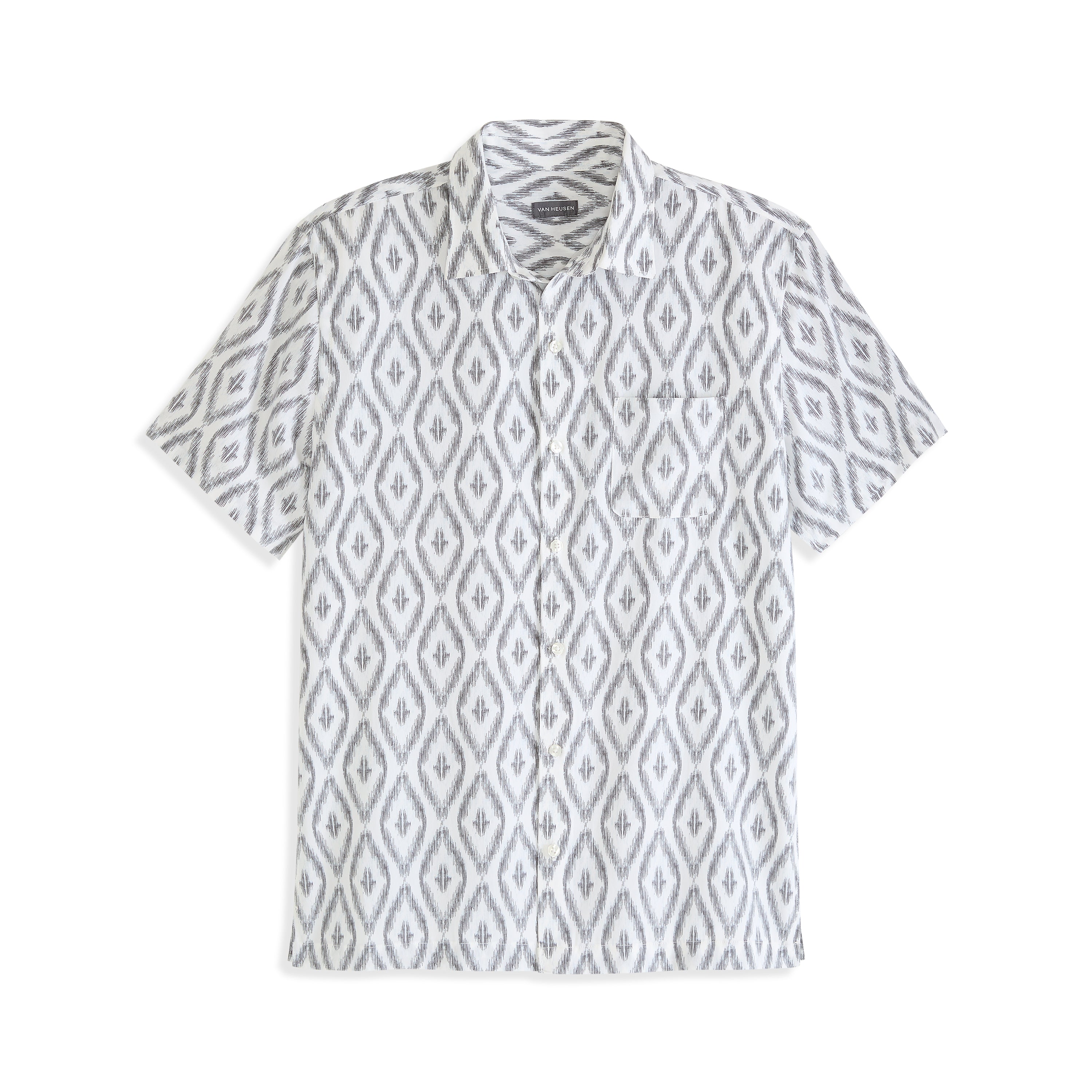 Weekend Ikat Print Camp Shirt - Regular Fit