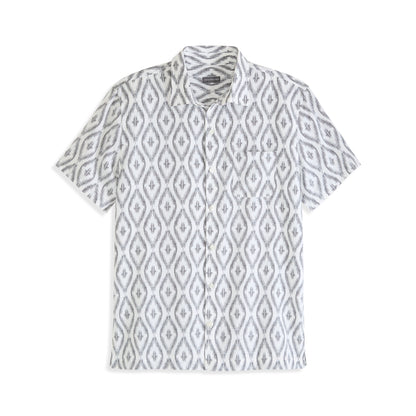 Weekend Ikat Print Camp Shirt - Regular Fit