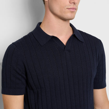 Smart Temp Short Sleeve Sweater Johnny Collar Polo