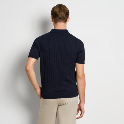 Smart Temp Short Sleeve Sweater Johnny Collar Polo