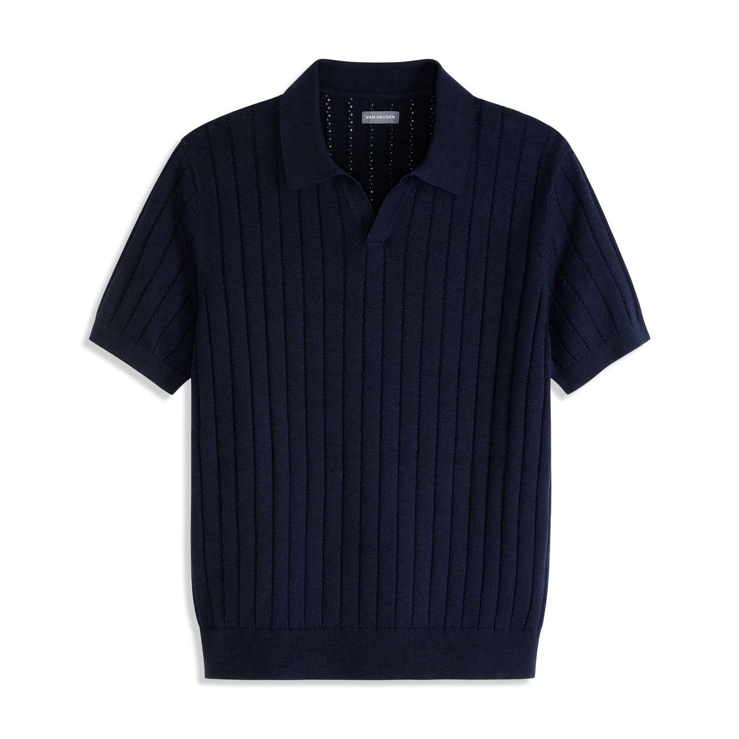 Smart Temp Short Sleeve Sweater Johnny Collar Polo
