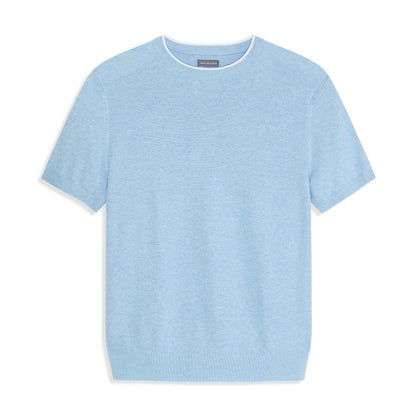 Smart Temp Short Sleeve Crewneck Sweater Knit Top