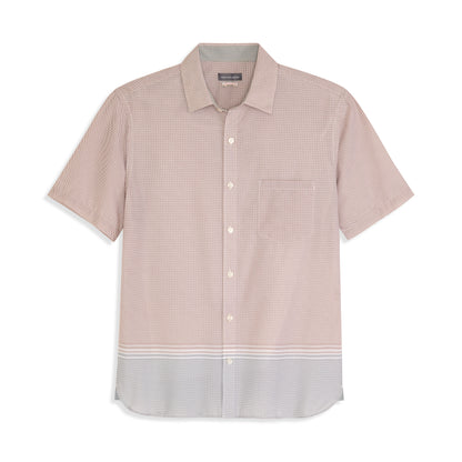 Folsen Short Sleeve Stain Shield Bobbin Print Shirt - Slim Fit