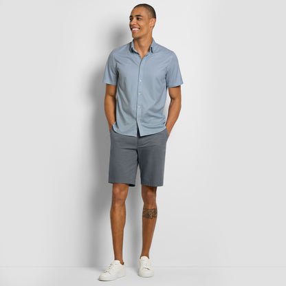 Performance Pique Paver Print Shirt - Slim Fit