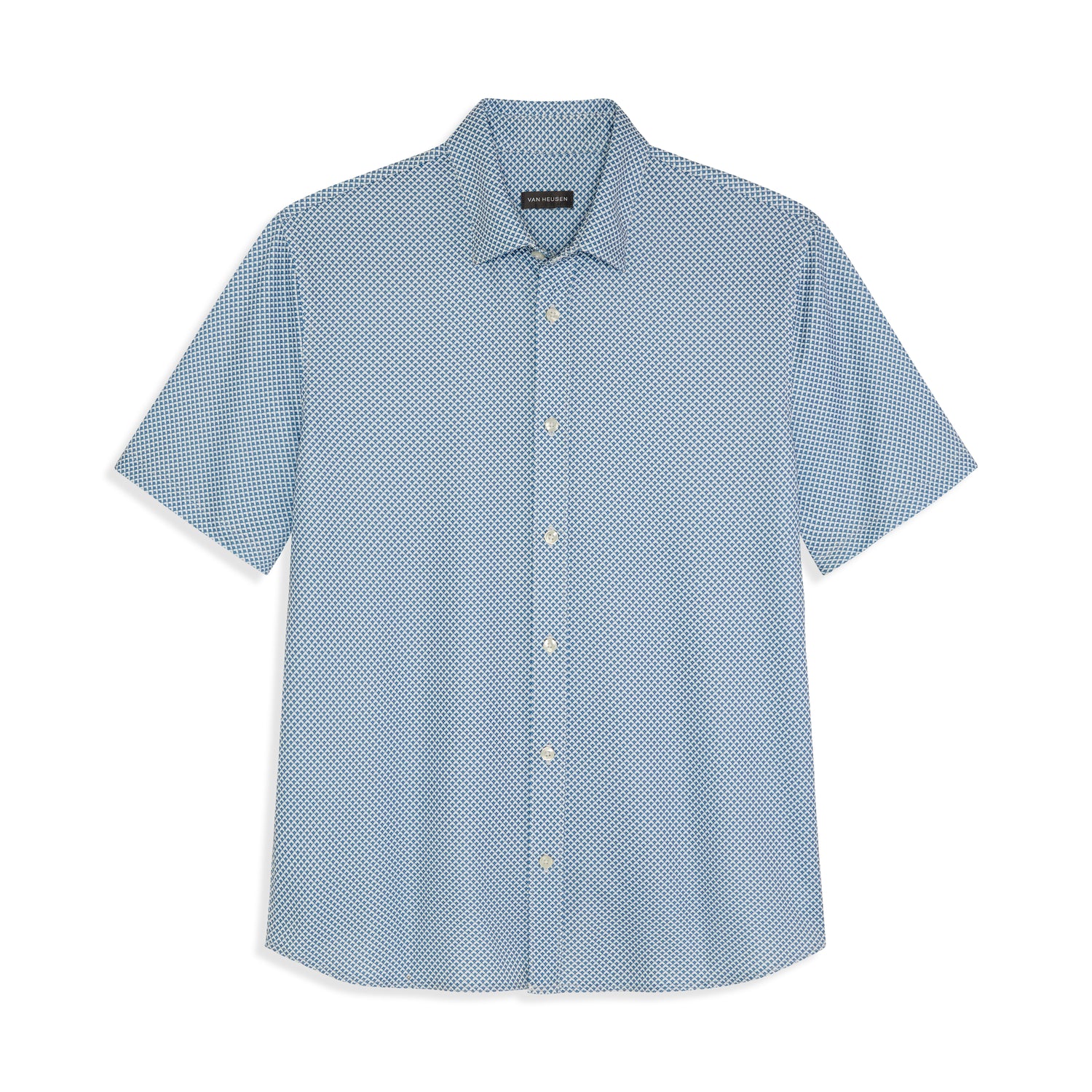 Performance Pique Paver Print Shirt - Slim Fit