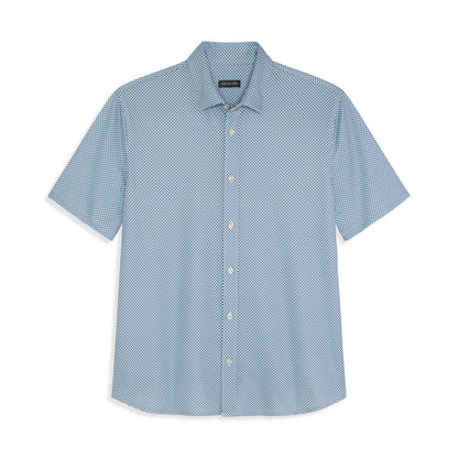 Performance Pique Paver Print Shirt - Slim Fit