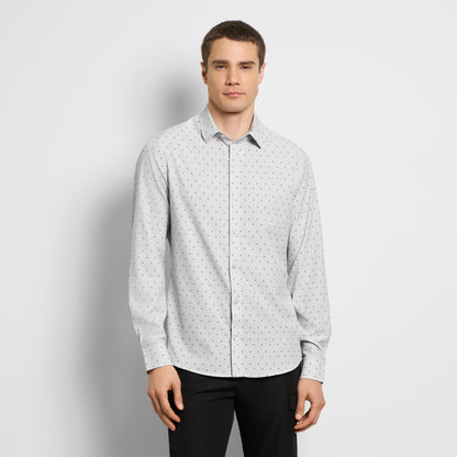 Performance All Way Stretch Arrow Print Shirt - Slim Fit Van Heusen Performance All Way Stretch Arrow Print Shirt - Slim Fit Van Heusen