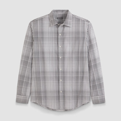 Wrinkle Free Long Sleeve Shirt Ombre Grid