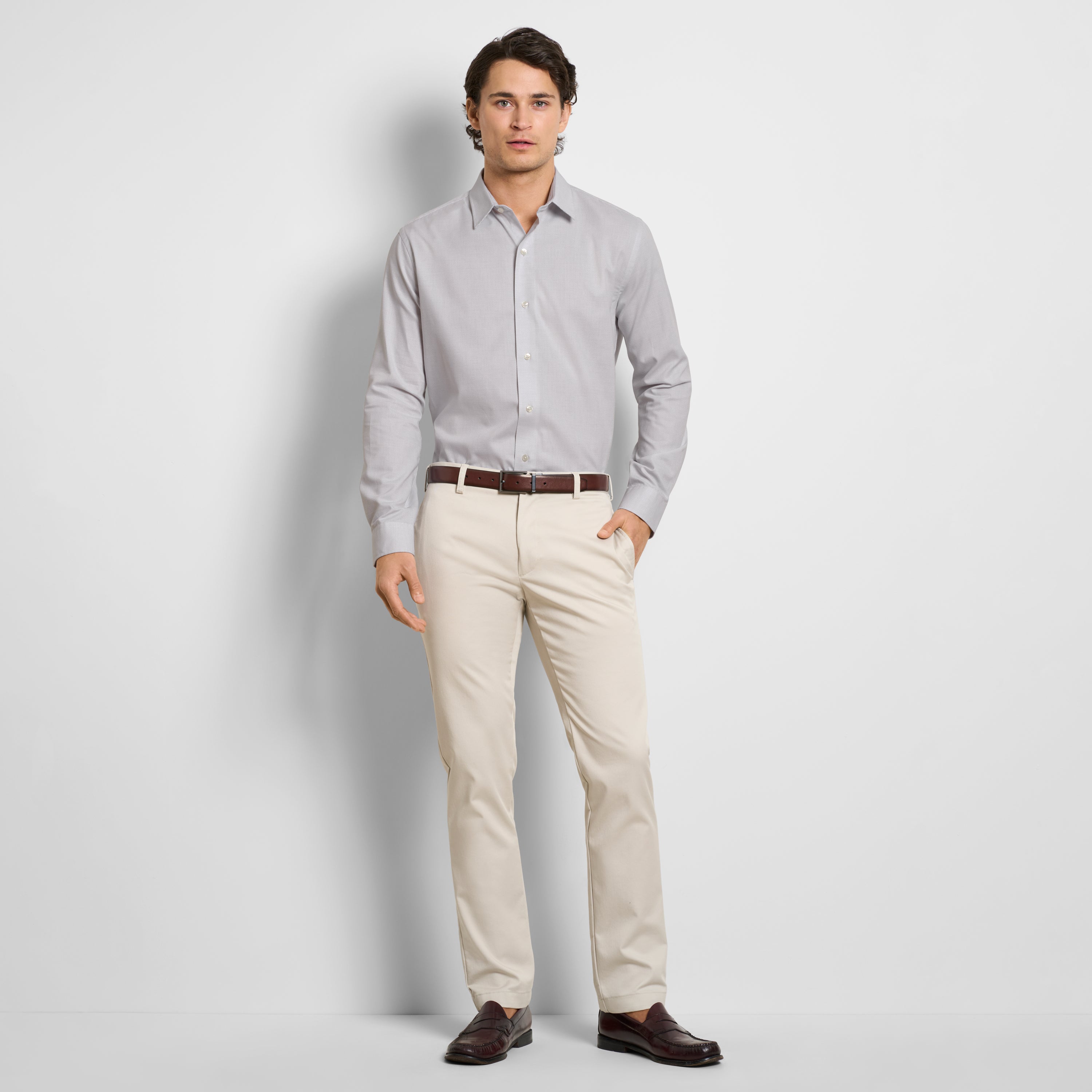 Wrinkle Free Long Sleeve Shirt Texture