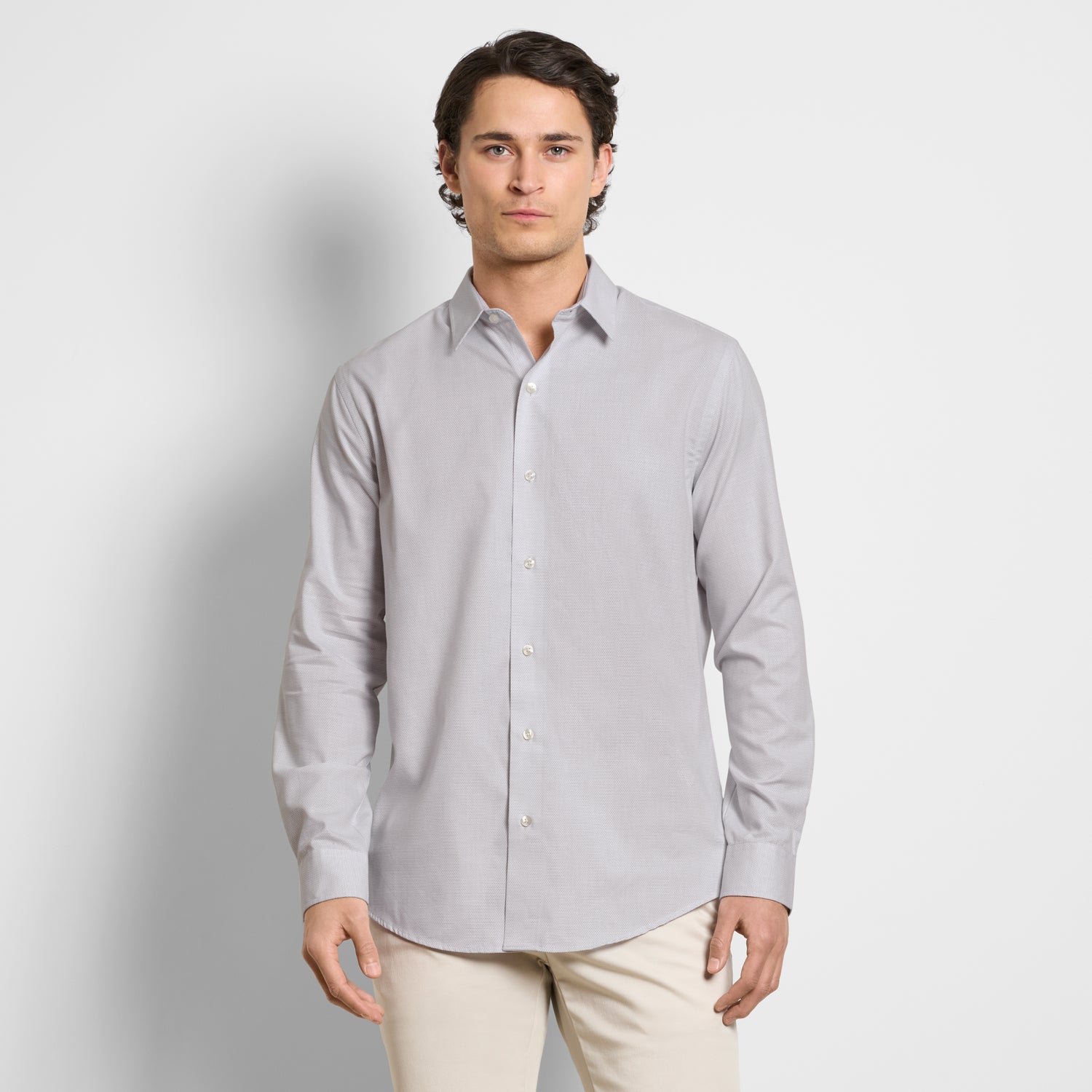 Wrinkle Free Long Sleeve Shirt Texture