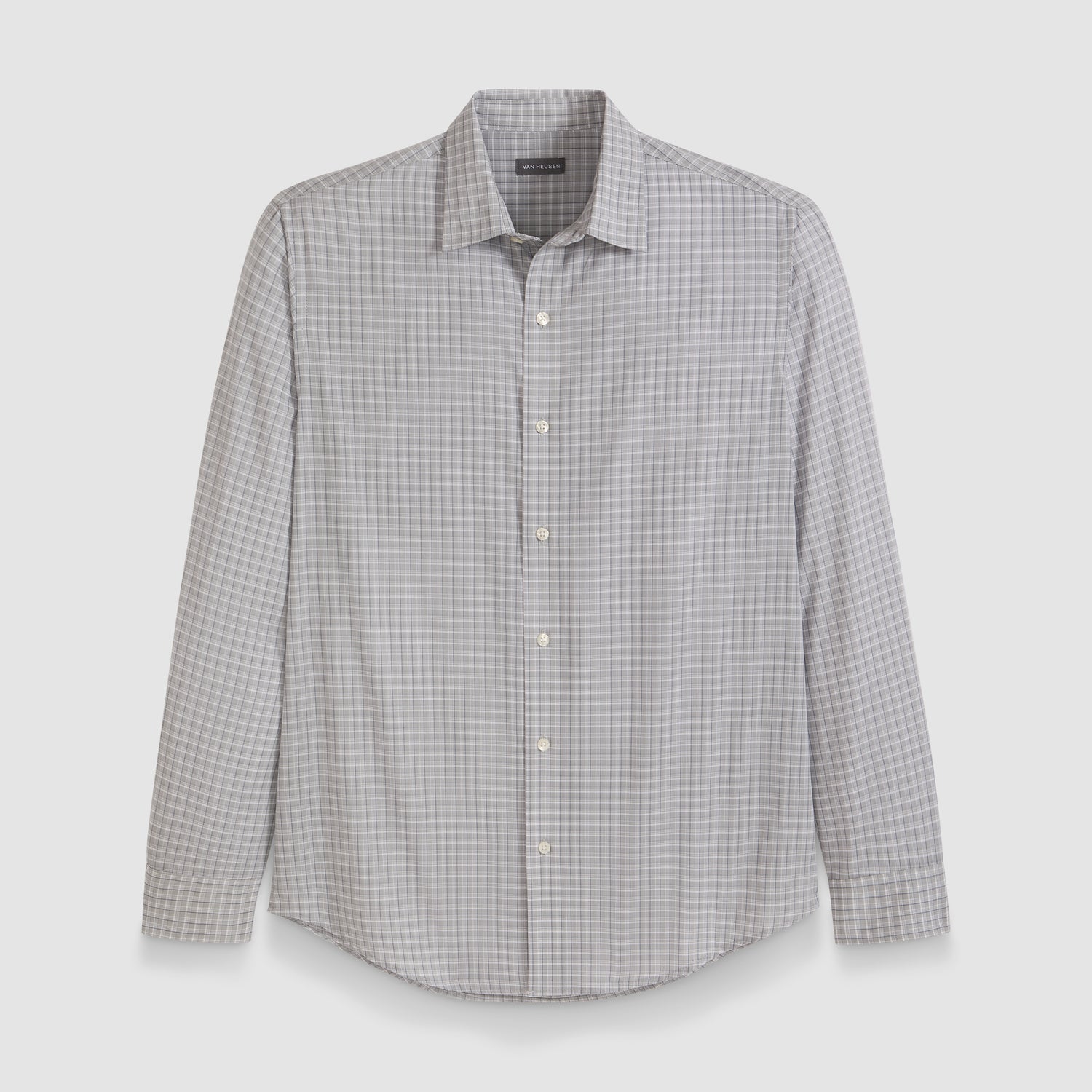 Wrinkle Free Long Sleeve Shirt Mini Plaid