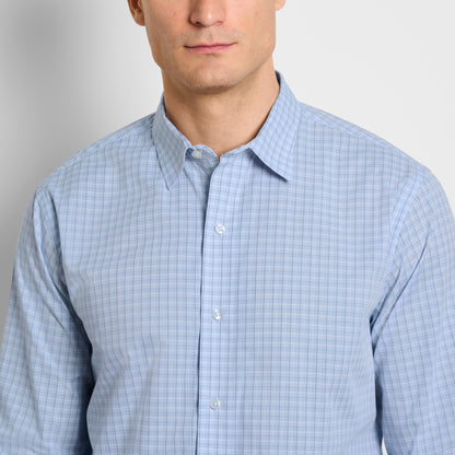 Wrinkle Free Long Sleeve Shirt Mini Plaid