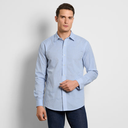 Wrinkle Free Long Sleeve Shirt Mini Plaid