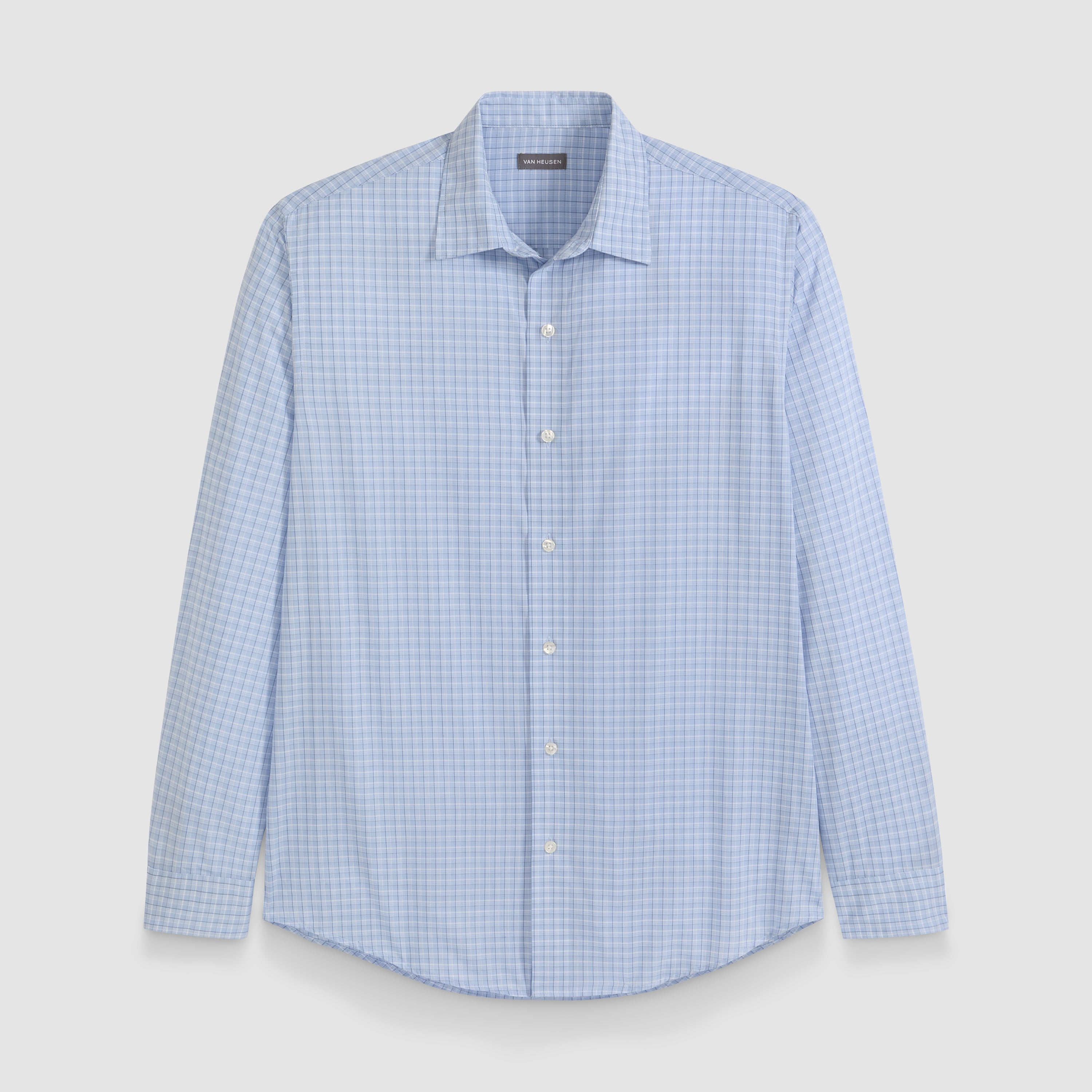 Wrinkle Free Long Sleeve Shirt Mini Plaid