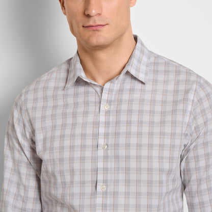 Wrinkle Free Long Sleeve Shirt Open Check
