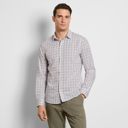 Wrinkle Free Long Sleeve Shirt Open Check