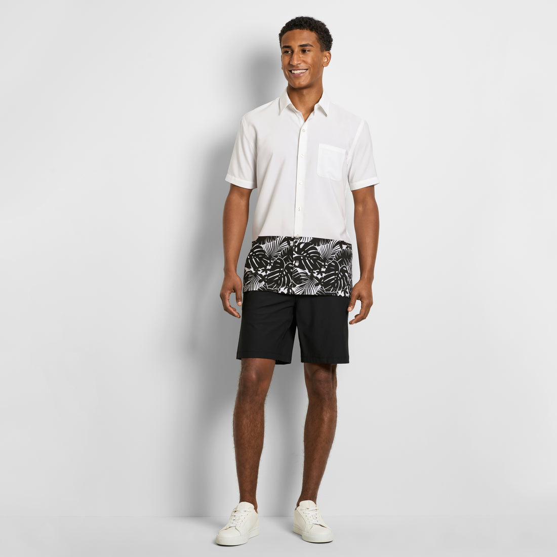 Weekend Short Sleeve Camp Placed Print Shirt