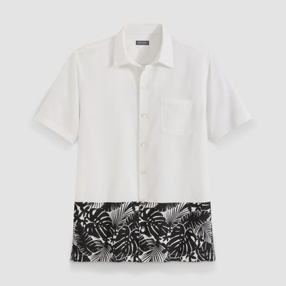 Weekend Short Sleeve Camp Placed Print Shirt