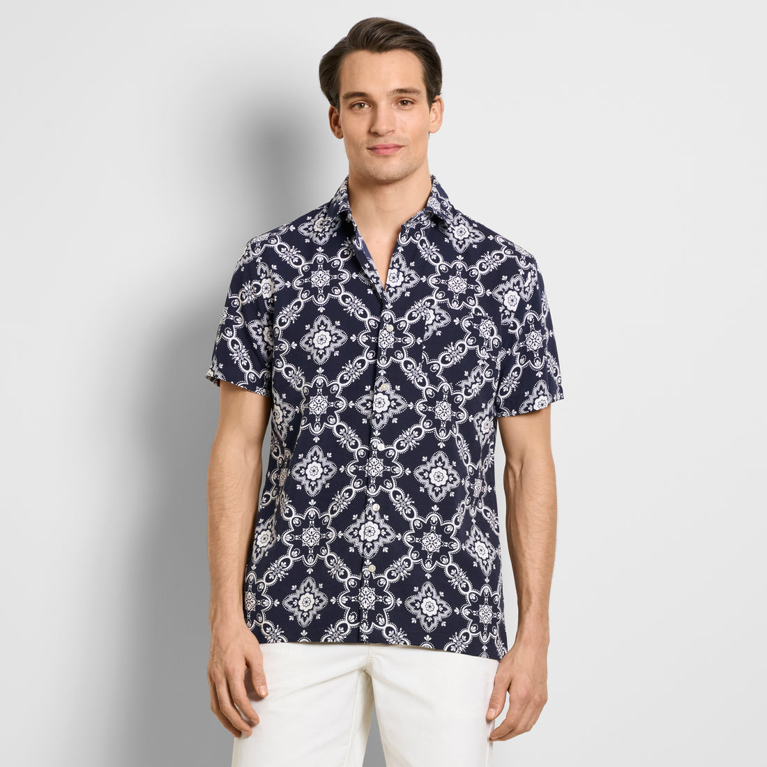 Weekend Printed Short Sleeve Camp Shirt