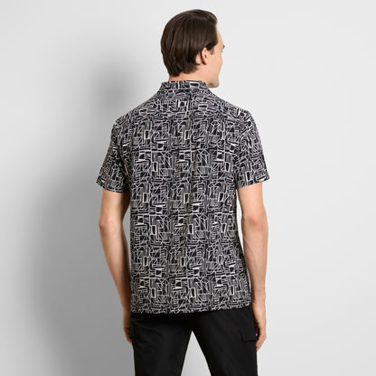Weekend Printed Short Sleeve Camp Shirt