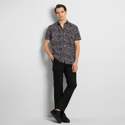 Weekend Printed Short Sleeve Camp Shirt