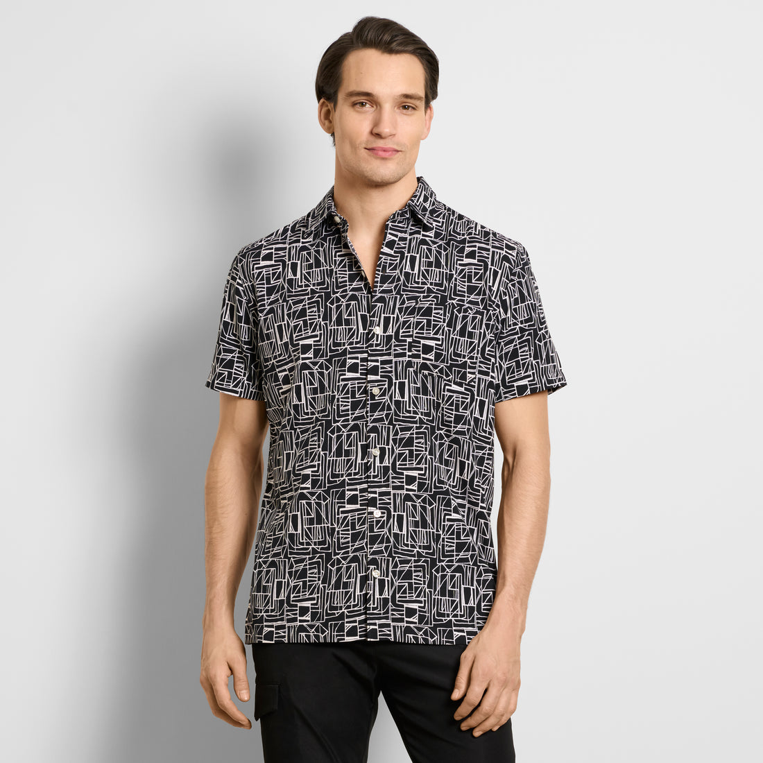 Weekend Printed Short Sleeve Camp Shirt