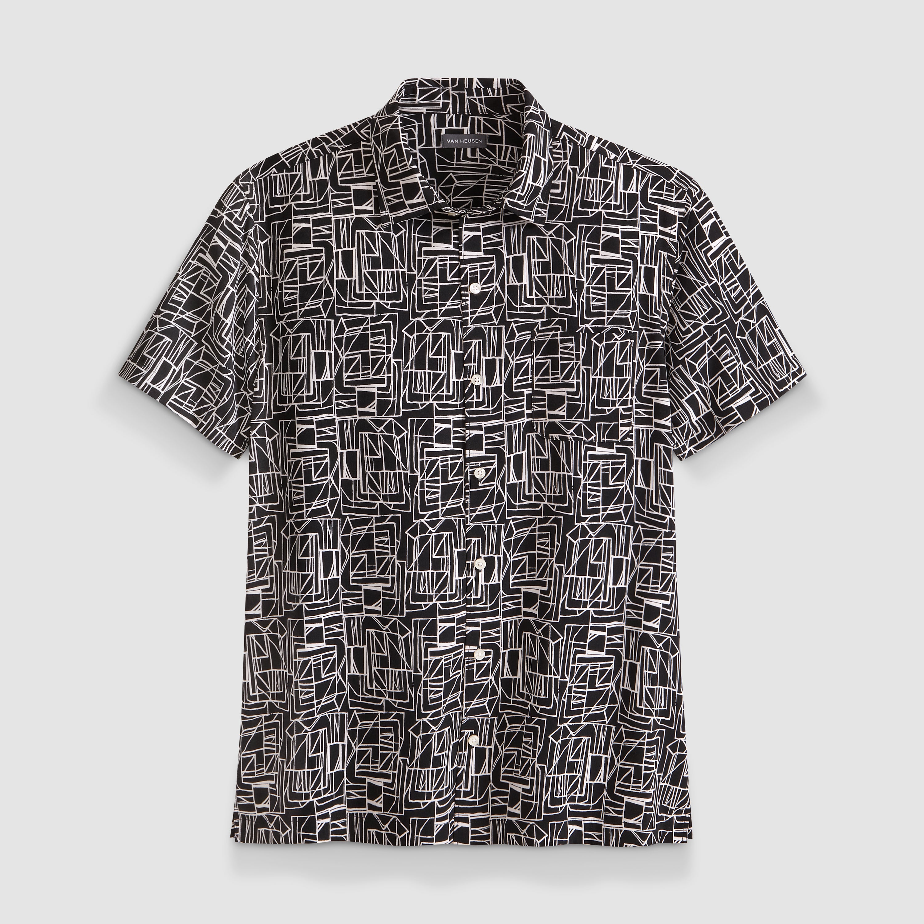 Weekend Printed Short Sleeve Camp Shirt