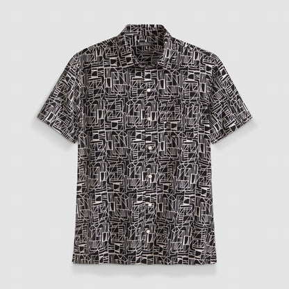 Weekend Printed Short Sleeve Camp Shirt