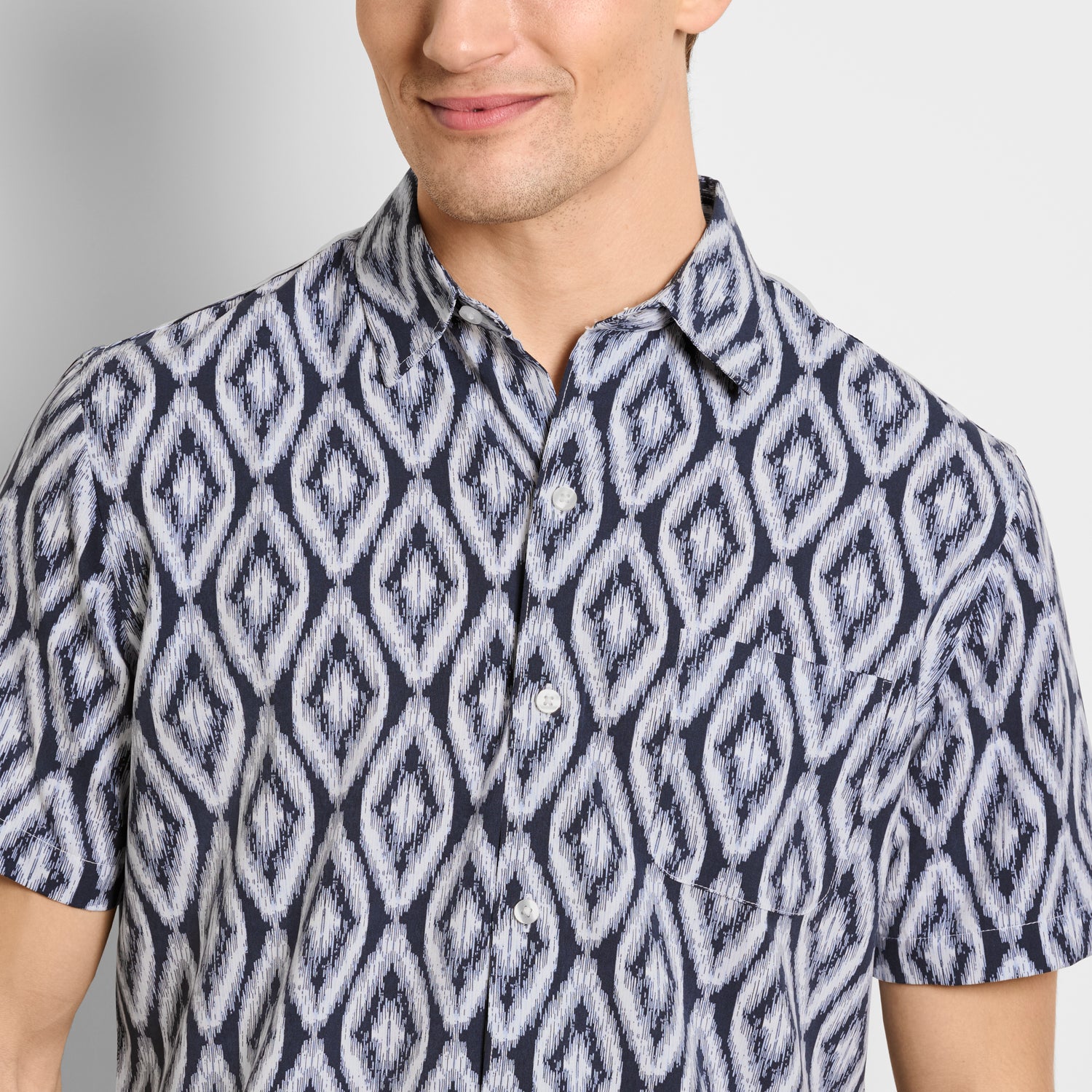 Weekend Printed Short Sleeve Camp Shirt