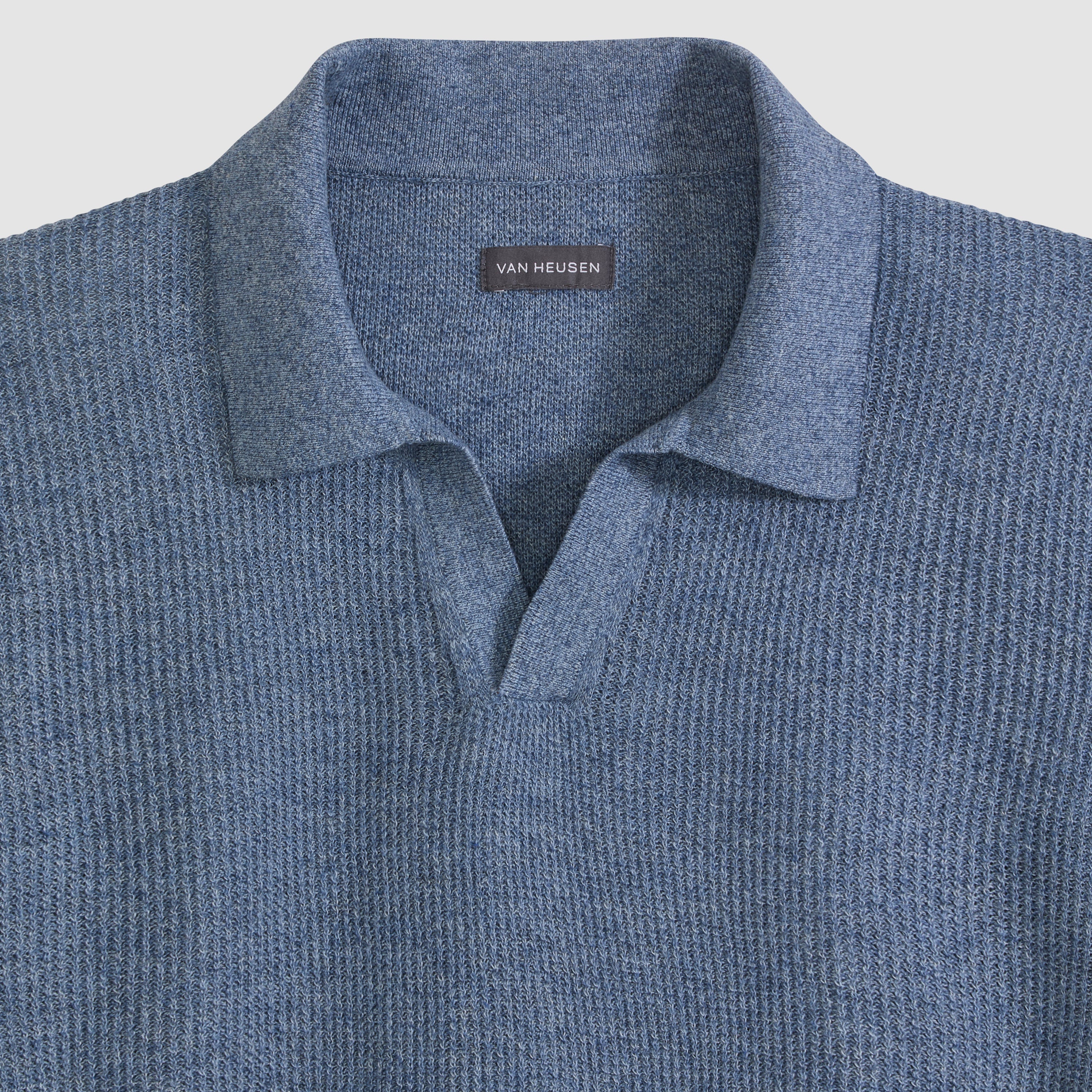 Temp Control Short Sleeve Texture Sweater Polo