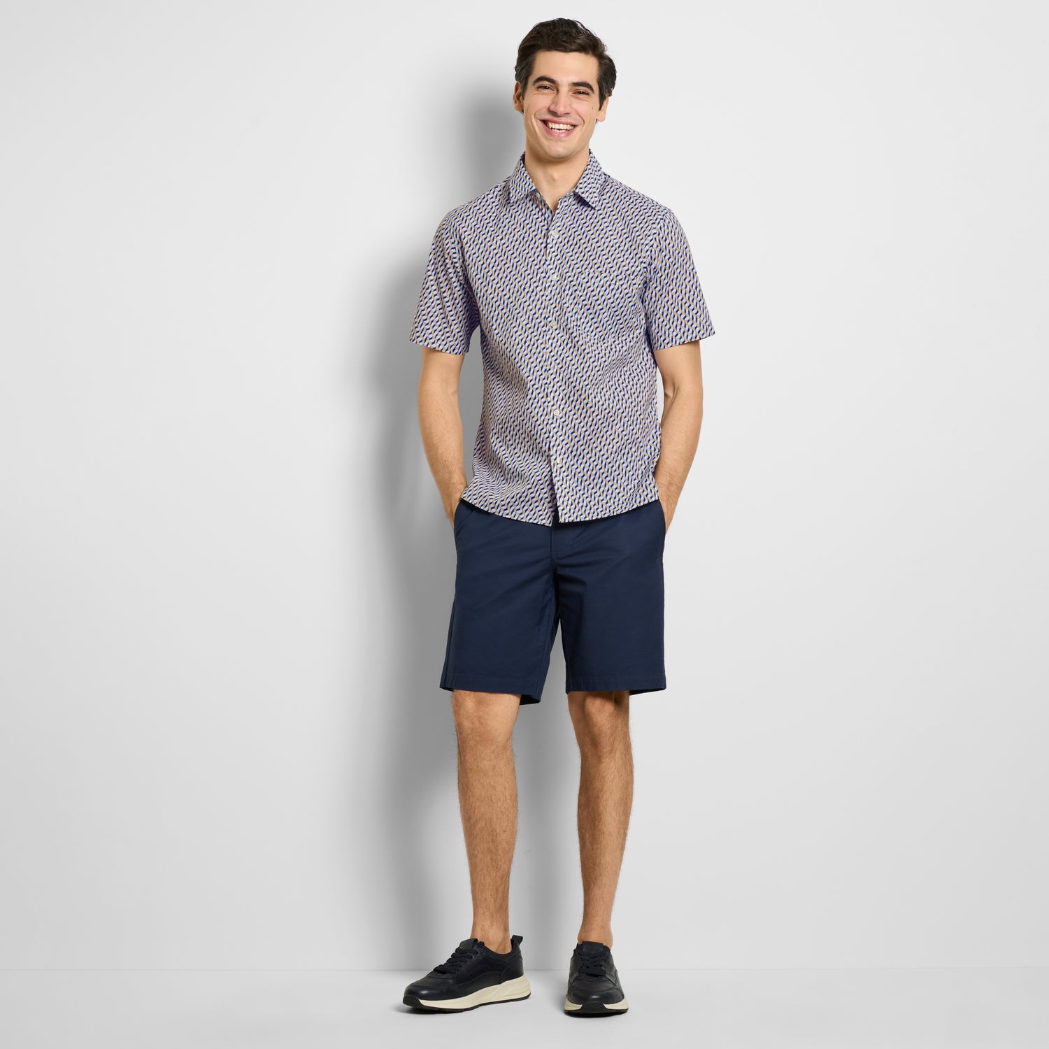 Everyday Defense Stain Shield Printed Short Sleeve Shirt