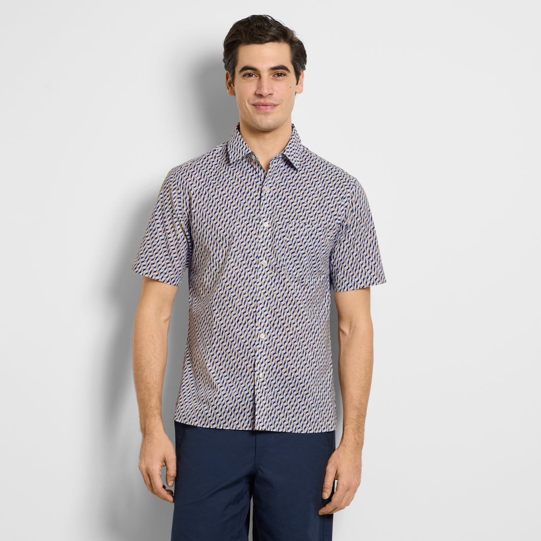 Everyday Defense Stain Shield Printed Short Sleeve Shirt