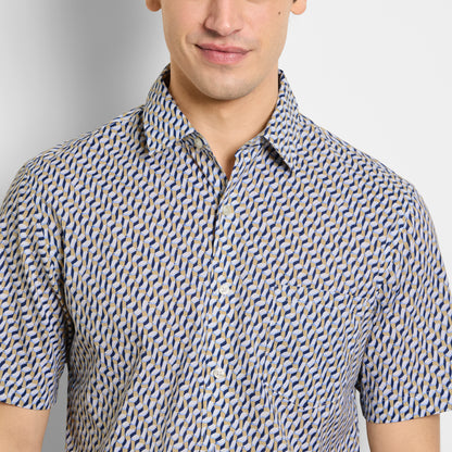 Everyday Defense Stain Shield Printed Short Sleeve Shirt