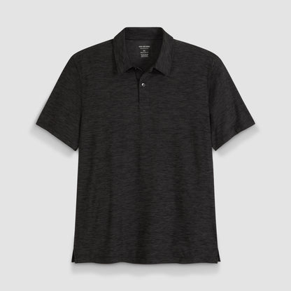 Space Dyed Jersey Short Sleeve Button Polo