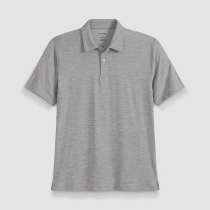 Space Dyed Jersey Short Sleeve Button Polo