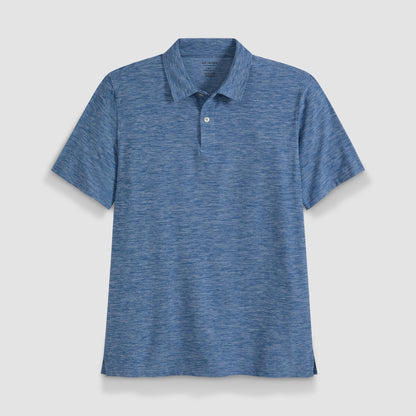 Space Dyed Jersey Short Sleeve Button Polo