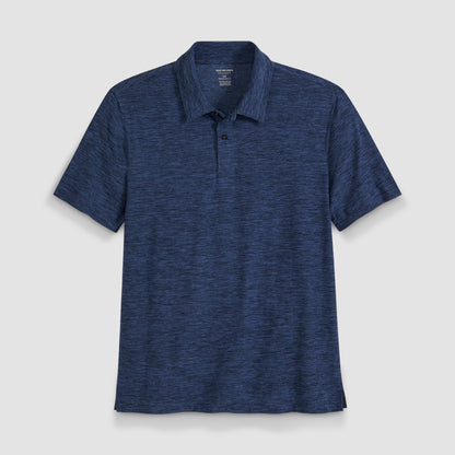 Space Dyed Jersey Short Sleeve Button Polo