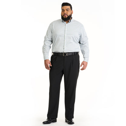 Stain Shield Solid Double Pleat Pant - Big &amp; Tall