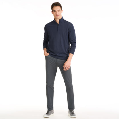 Essential Two-Tone Quarter Zip Pullover - Regular Fit