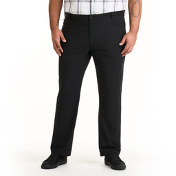 Frontwalk Men Stretch Flat Front Suit Pants Solid Color Soft Dress Pant  Mens High Waist Formal Trousers Black 30