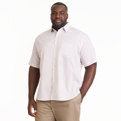 Essential Stain Shield Woven All Over Print Short Sleeve Shirt - Big &amp; Tall