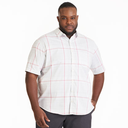 Essential Stain Shield Short Sleeve Shirt Plaid - Big &amp; Tall