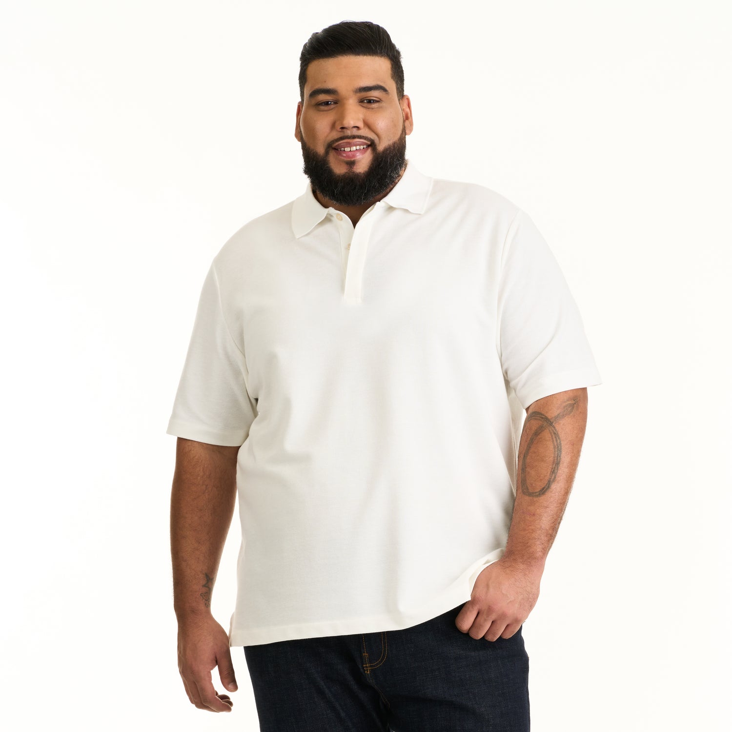 Essential Stain Shield Honeycomb Polo - Big &amp; Tall