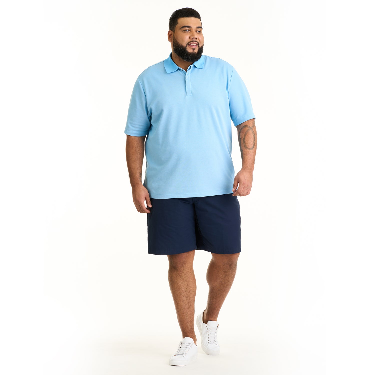 Essential Stain Shield Honeycomb Polo - Big &amp; Tall