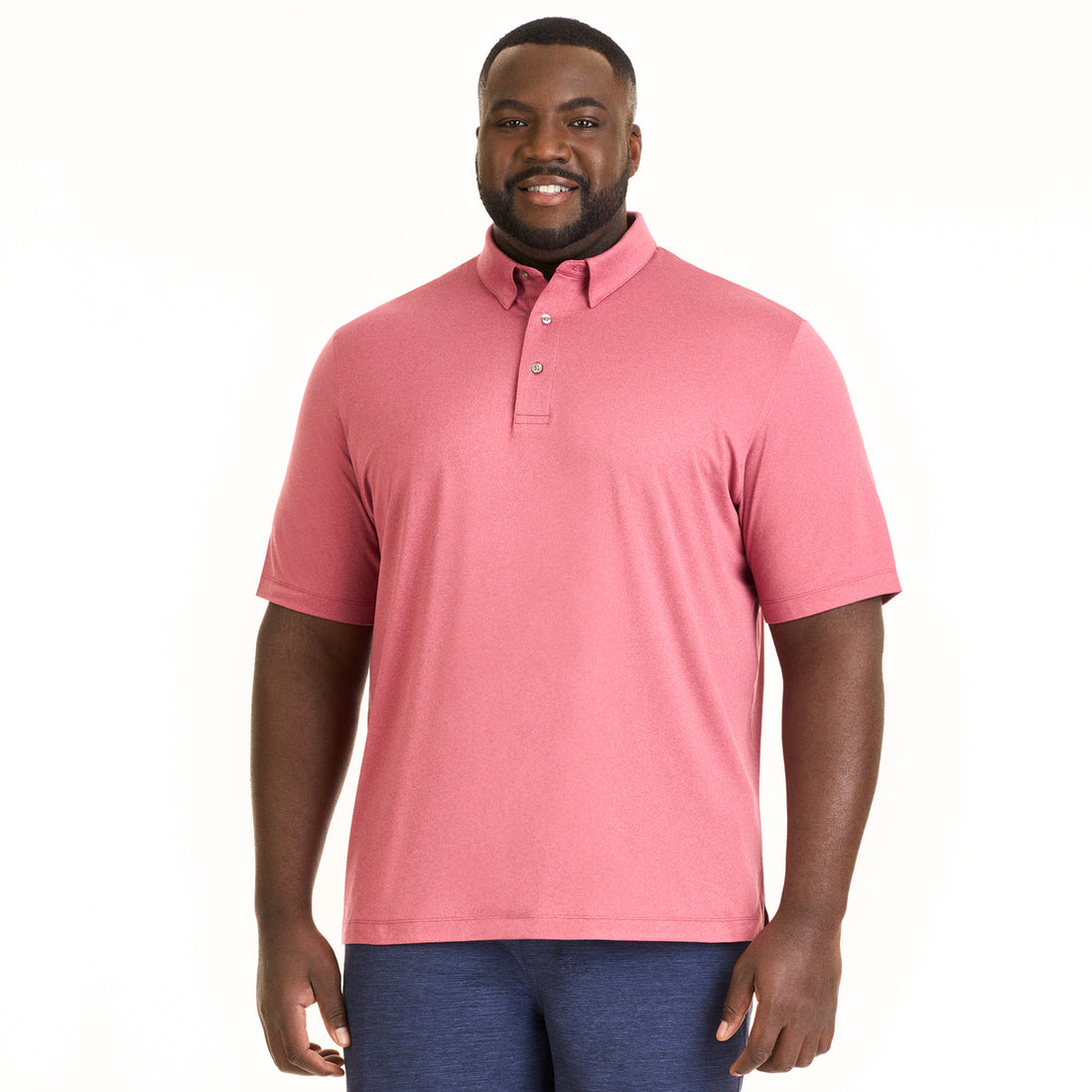 Performance Heather Hybrid Polo - Big &amp; Tall