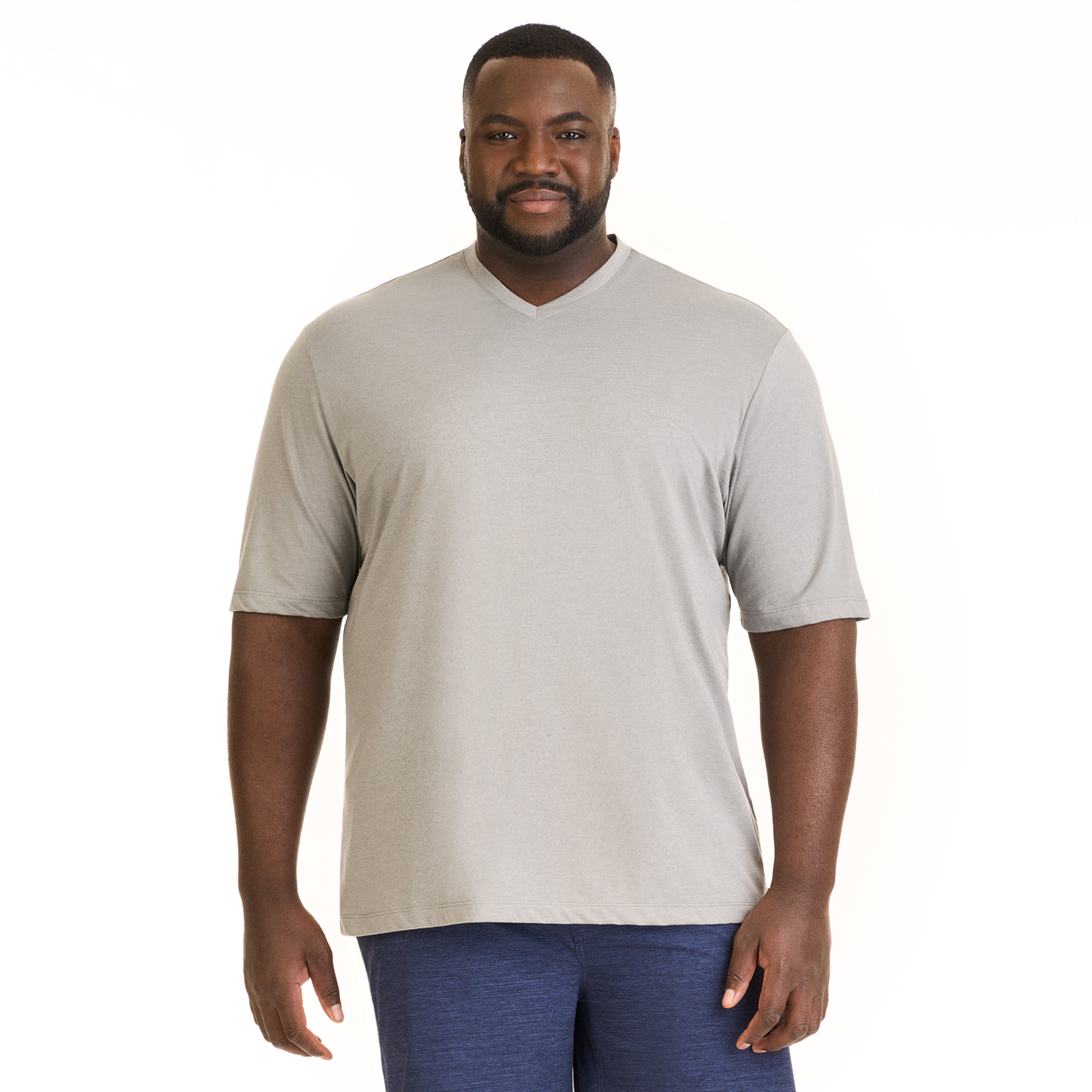 Essential Stain Shield V-Neck Tee - Big &amp; Tall