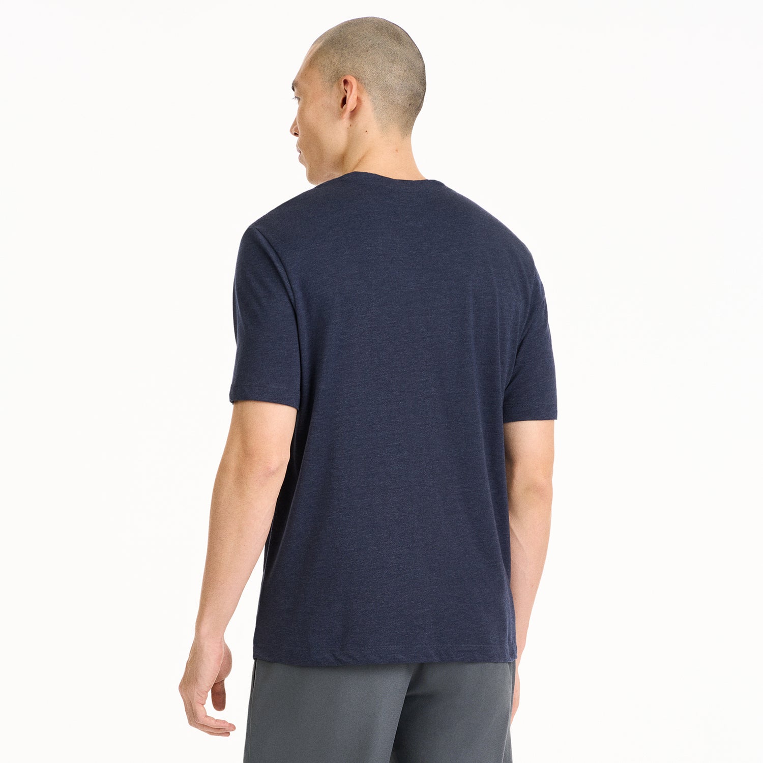 Essential V-Neck Heusen Sleeve Tee Shield Basic Van Shirt Short – Stain