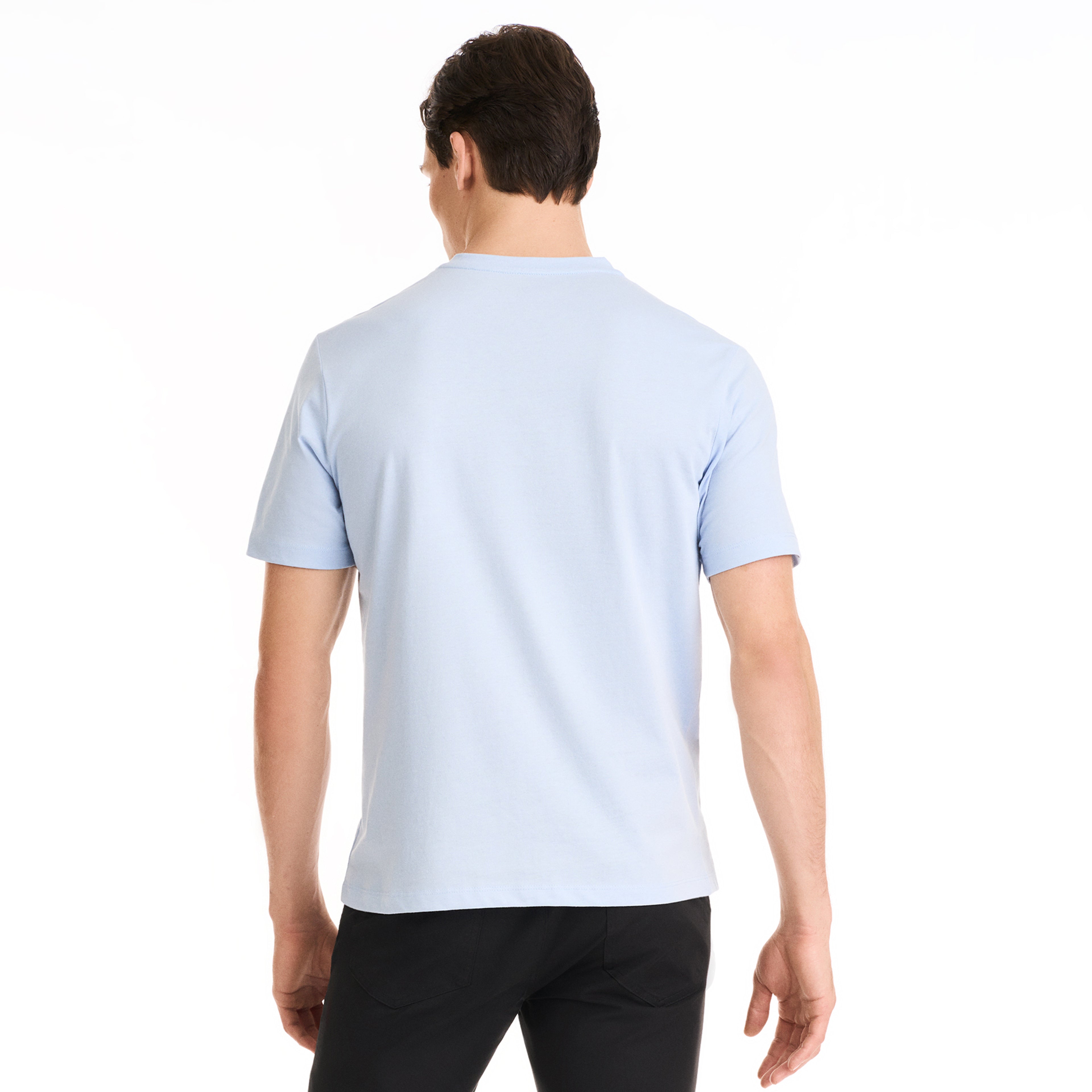 Essential Stain Shield V-Neck Short Sleeve Basic Tee Shirt