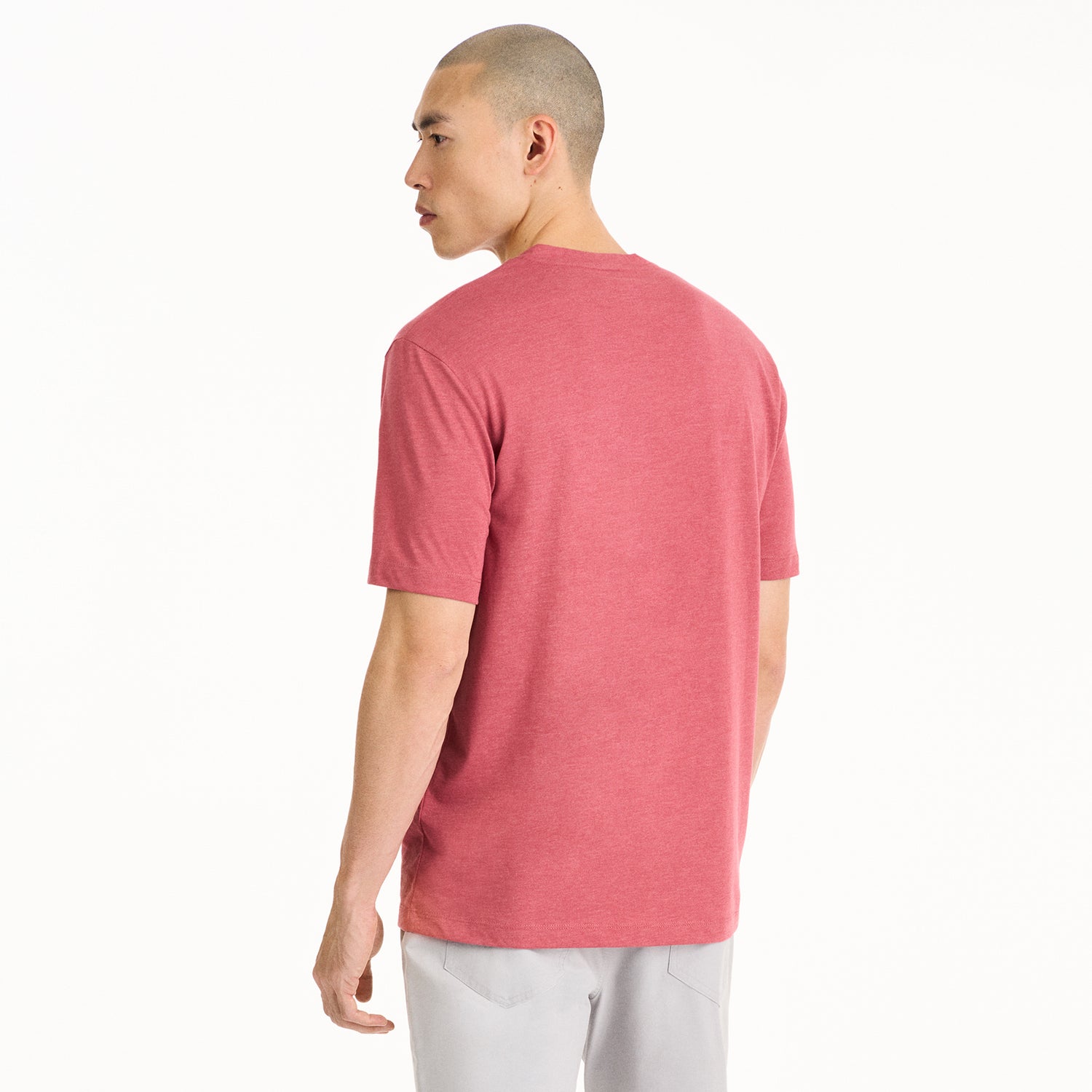 Essential Stain Shield V-Neck Short Sleeve Basic Tee Shirt